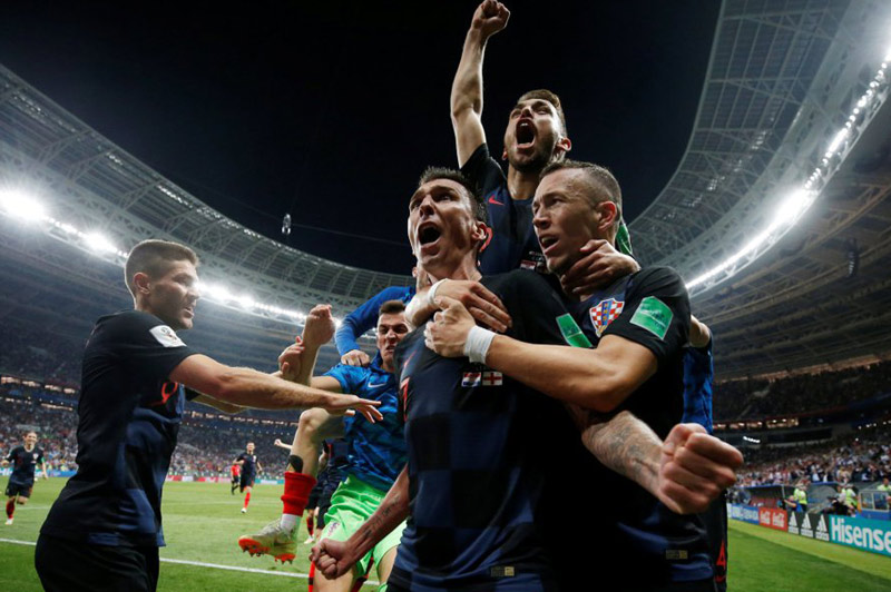 Los croatas se convertirán en el decimotercer plantel que jugará una discusión por el título. CROACIA INGLATERRA REUTERS