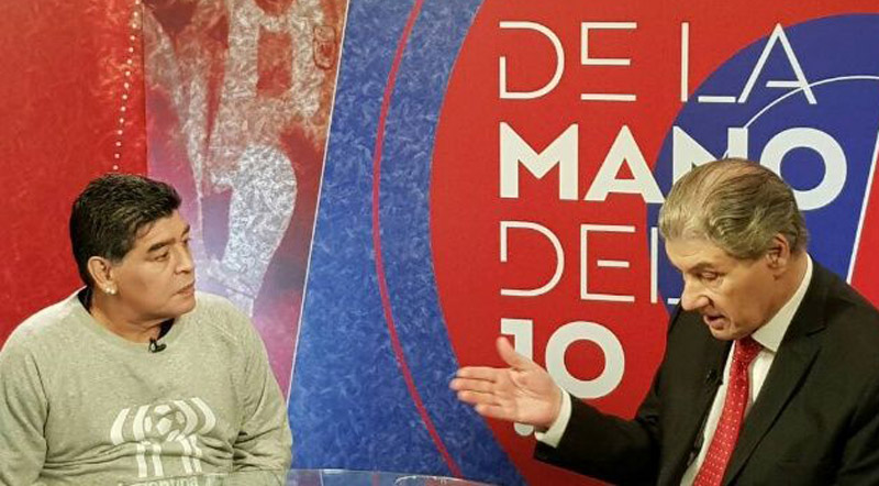 Foto: Telesur de la mano del diez Telesur