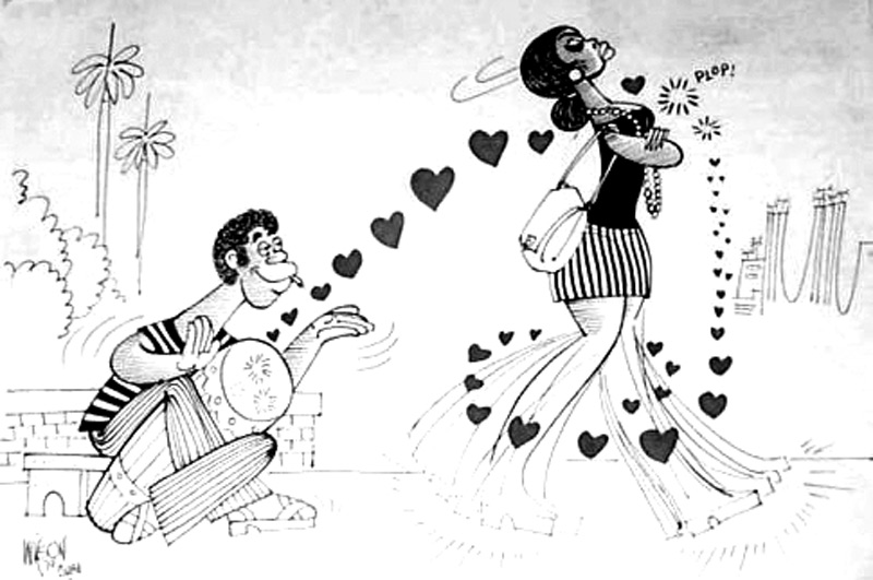 caricatura piropo