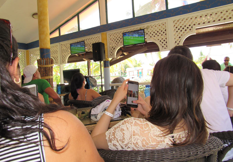El Mundial ha encontrado espacio en instalaciones hoteleras holguineras. Foto: Alexis del Toro Foto: Alexis del Toro