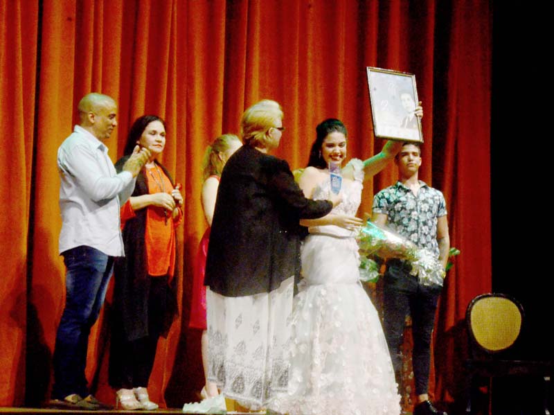 Mailín Cruz Fonseca recibió el Gran premio de Interpretación del Concurso para Jóvenes Cantantes Líricos. Fotos: Luis Mario Rodríguez Suñol concursoH2