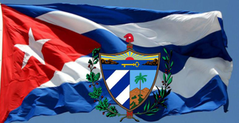 bandera escudo cuba