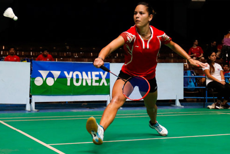 Badminton player Taimara Oropesa. Centrocaribe taimaraoropeza