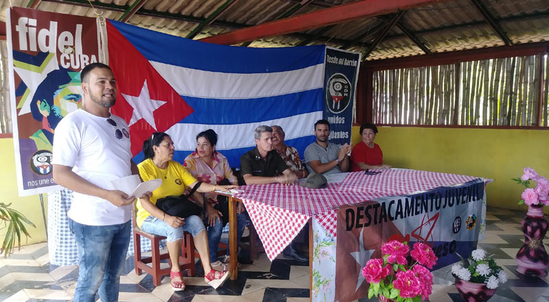 En la comunidad de Boca de Samá, en el municipio costero de Banes, se realizó un barrio debate sobre la importancia del funcionamiento de los DMM. / Fotos de la autora cdr sama 1