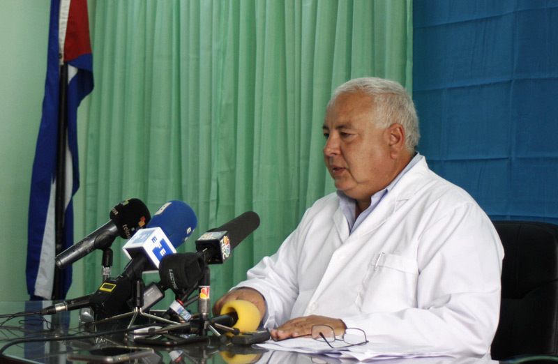 Dr Segio Rabell, director del Instituto de Medicina Legal de La Habana / Fotos: ACN medicina legal 1