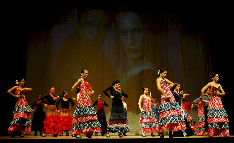 En la gala se presentaron números interpretados por los grupos creados para el curso Ciere curso B flamenc 02