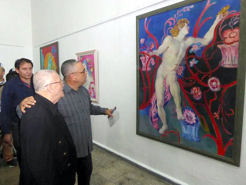“Variaciones sobre temas de Matisse”, muestra del maestro Cosme proenza que acogió el Centro de Arte para cerrar su año de exposiciones en 2017. / Foto: Germán Veloz. centro de arte 03