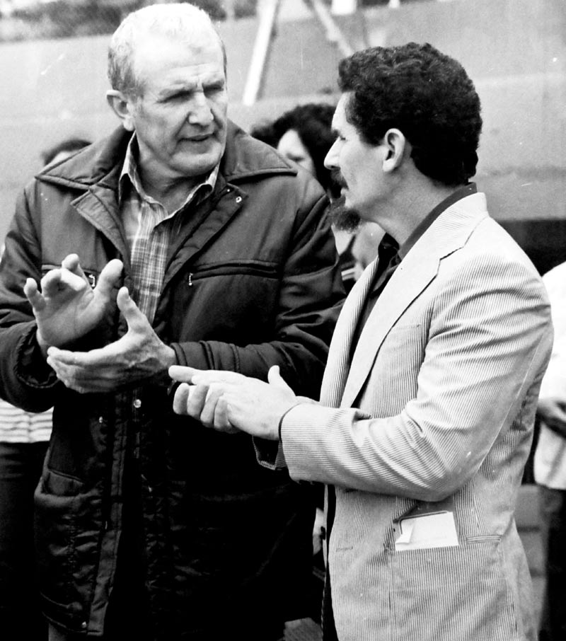 Ramiro Valdés y el recién fallecido José Ramón Fernández acudieron a la inauguración estadio 2