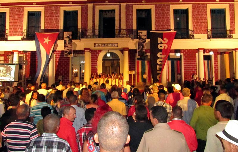 El museo de La Periquera, desde cuyos balcones Fidel Castro emitiera su primer discurso en Holguín, el 26 de febrero de 1959. gala fidel discurso 1