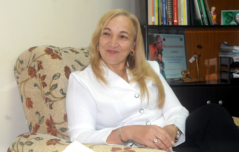 Mercy Ochoa es coordinadora del Ministerio de Industrias./ Foto: Elder Leyva yamarex entrevista