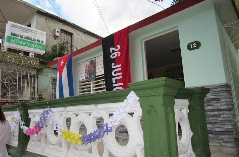 Casa de Abuelos Número Tres, perteneciente al policlínico Pedro del Toro Acto 26 Julio8