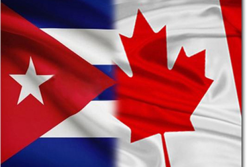 cuba canada banderas