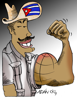 caricatura cubano adan