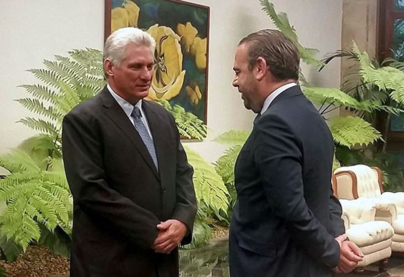 Photo: Cubadebate díaz canel empresarios