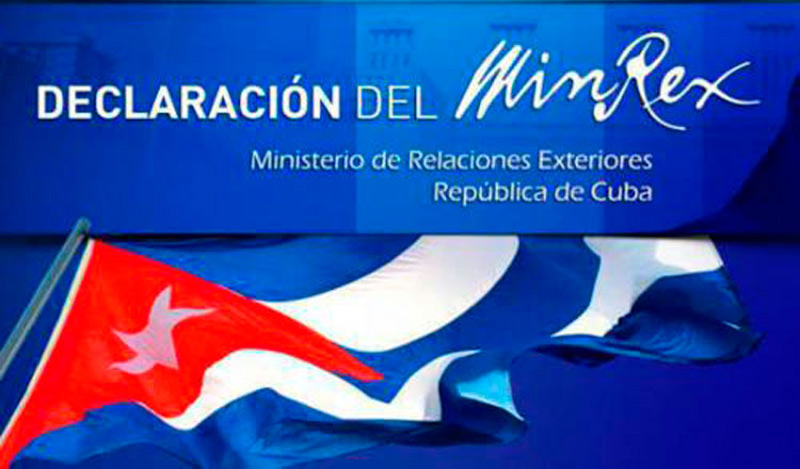 Cuba denuncia la detención arbitraria de la Jefa de la Brigada Médica de Cuba en Bolivia, Yoandra Muro Valle. minrex logo