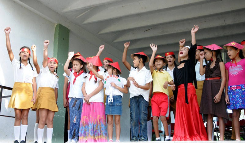 La escuela especial Le Thi Rieng propicia el vínculo escuela-familia-comunidad favoreciendo el proceso docente-educativo. Fotos: Elder Leyva escuela especial hg 1