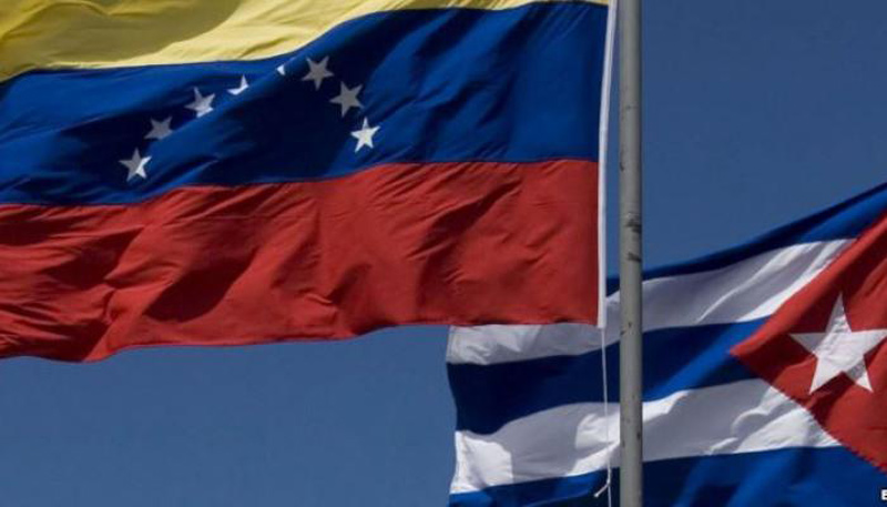 cuba venezuela banderas