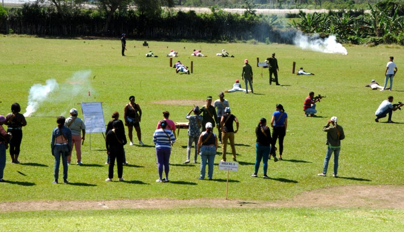 Las populosas zonas de defensa Sagua Norte, Sagua Sur y El jobo mostraron su preparación para la defensa. defensa sagua 3