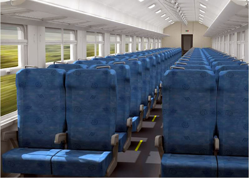 El confort también distingue a los de segunda clase, que cuentan con ventiladores y asientos reclinables y giratorios. tren hg habana 4