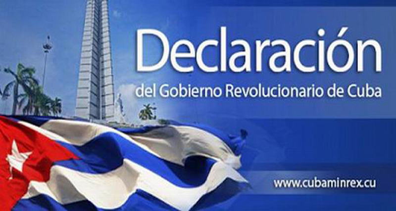 declaracion gobierno cuba