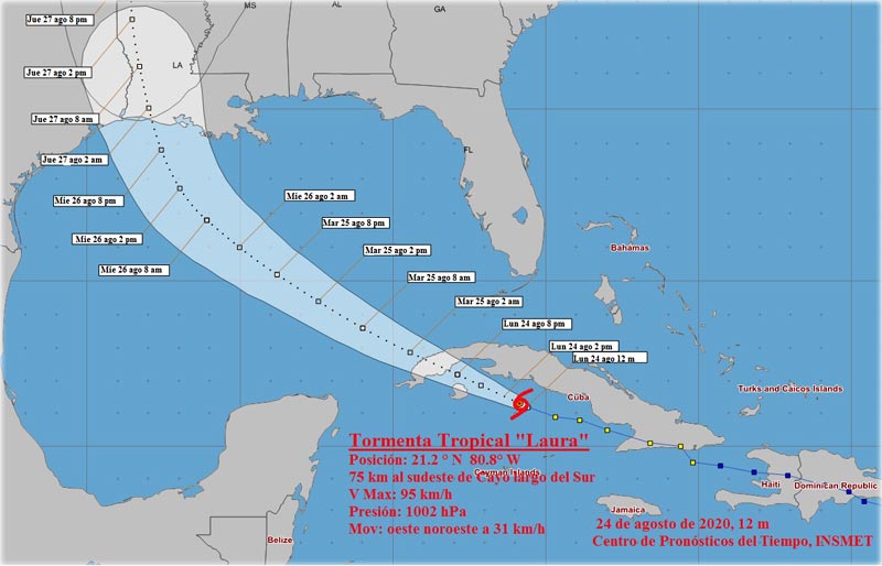 Tormenta Laura Ago 24 1pm