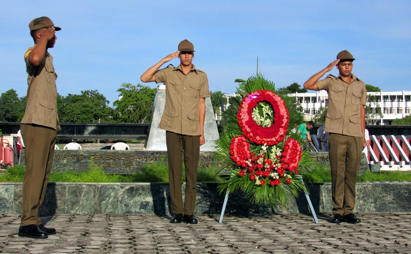 Rinden homenaje en Holguín a Calixto García, el General de las Tres Guerras. Fotos: Alexis del Toro calixto homenaje 1
