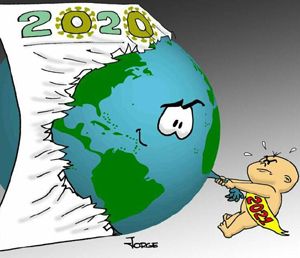 caricatura año nuevo