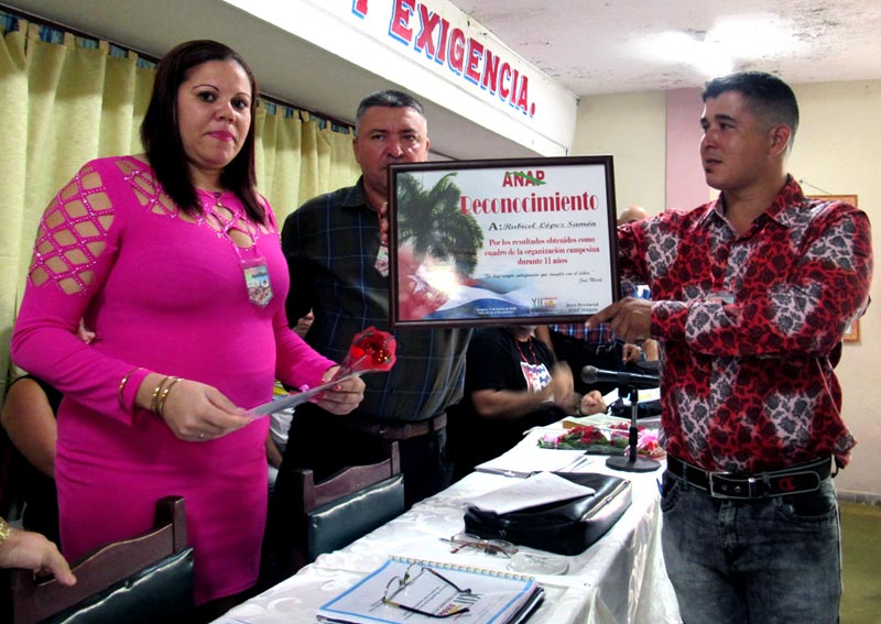 María Elena Basulto Serrano. Anap Sagua Reconocimientos