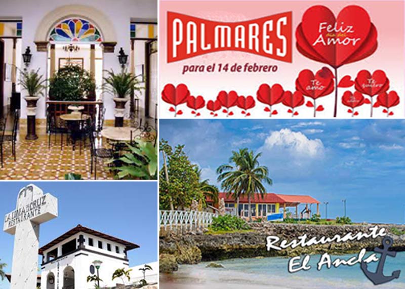 Varios sitios pertenecientes a la Empresa extrahotelera Palmares Sucursal Holguín, se suman a las ofertas por el Día de San Valentín. Palmares 14 Febrero Ana Maide
