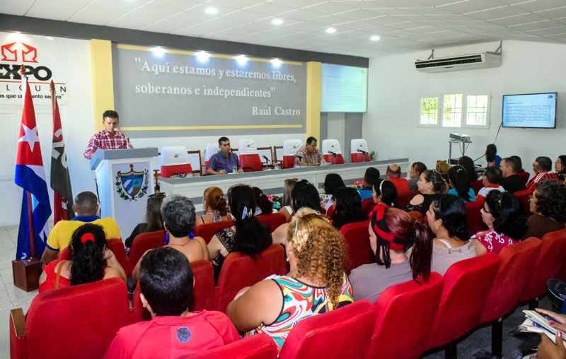 El balance anual de las salas de televisión correspondiente al año 2019 transcurrió este martes en Expo-Holguín. Fotos: Heidi Calderón Sánchez salas tv balance 2020 Heidi 1