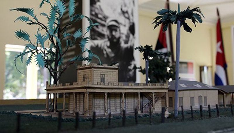 Maqueta de cómo era el entonces Cuartel Carlos Manuel de Céspedes. casa Museo nico Lopez 3