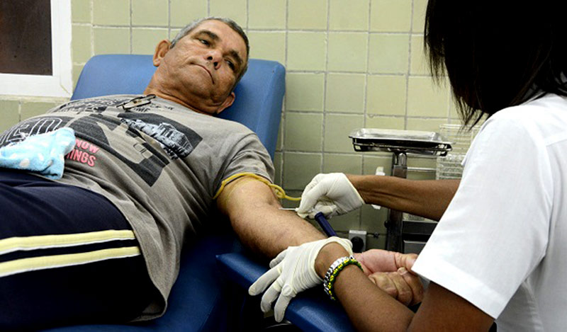 donacion sangre cuba