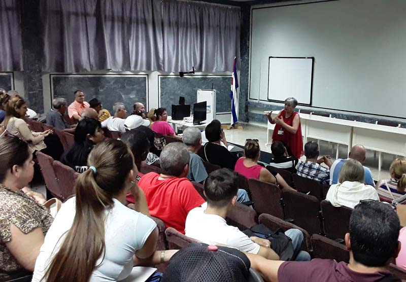 Photo: By the author Cuentapropistas capacitacion covid19 1