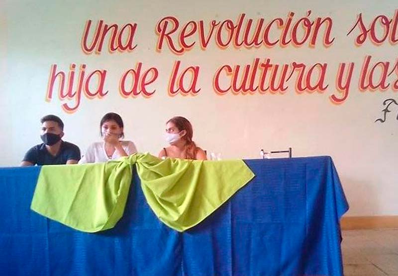Estudiantes de la carrera de Periodismo socializaron experiencias sobre su periodo de prácticas laborales en la casa editora. Foto: Alexis del Toro Period ahora aniv 58 JPC 2