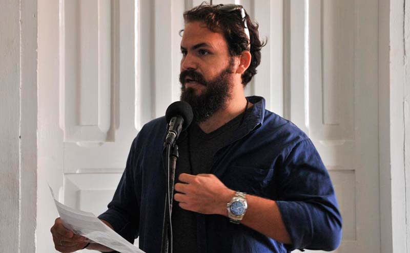 José Enrique Agüero, presidente de la Asociación de Comunicadores en la provincia. Periodic ahora anivers expos 8