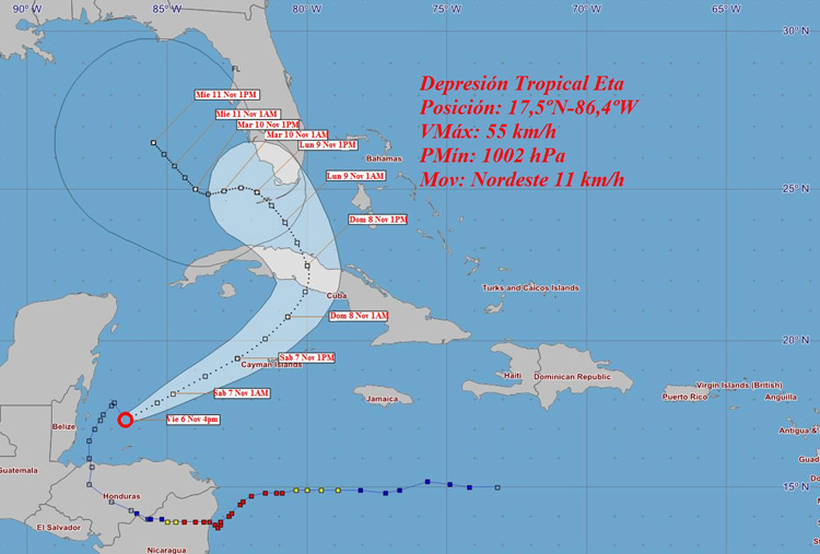 eta trayectoria cuba