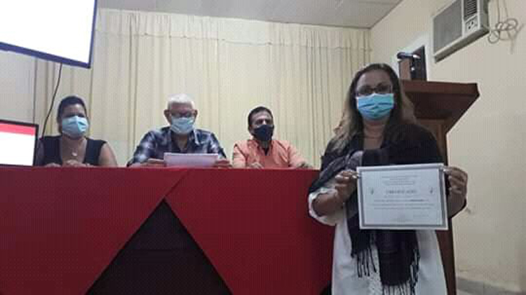 Fotos: Perfil de facebook de la presidenta de la Unión de Juristas. juristas3