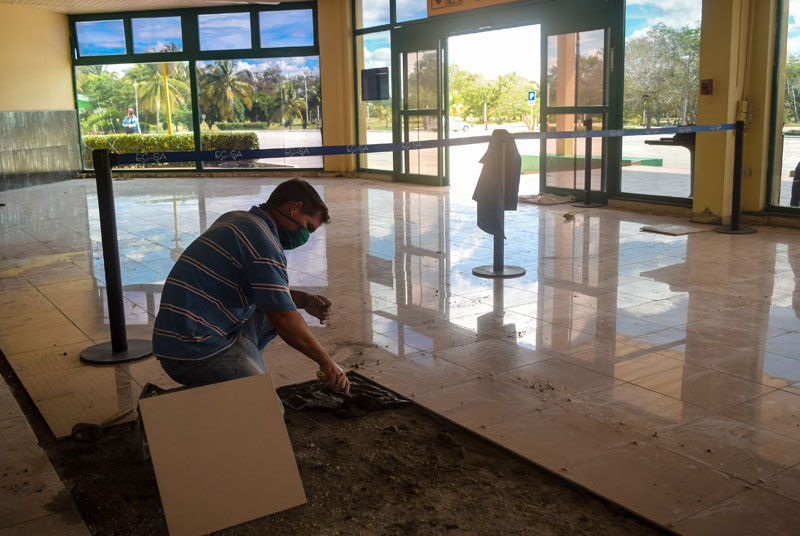 Varias son las labores constructivas de mejoraras en la terminal internacional hcs aeropuerto listo 16