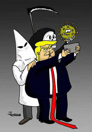 trump covid muertes