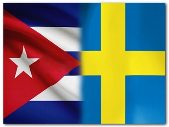 bandera cuba y suecia