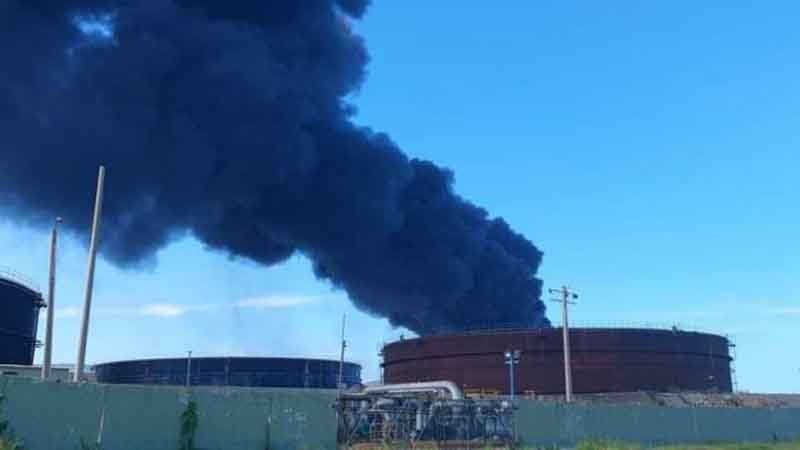 Incendio tanque matanzas