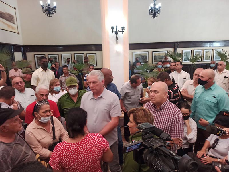 matanzas incendio Diaz Canel familia