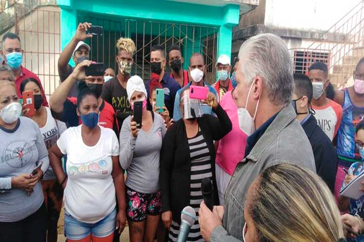 Cuba Diaz Canel visita Pinar del Rio
