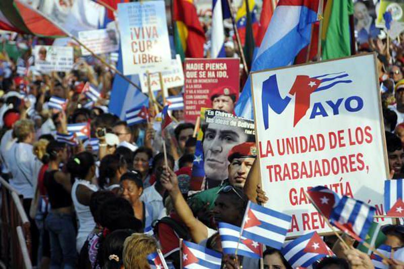 desfile 1ro mayo cuba foto marcelino vazquez