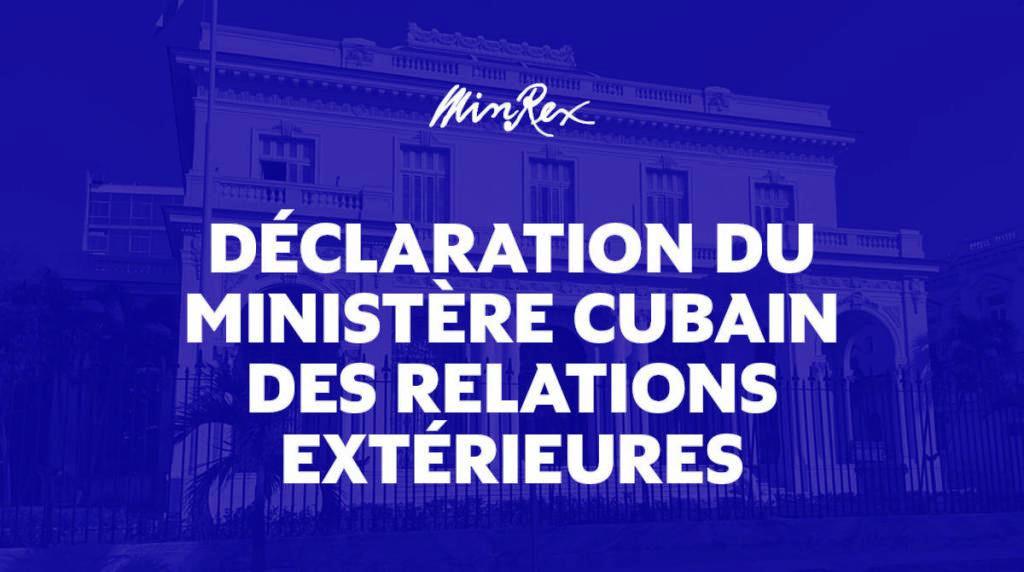declaracion o comunicado del minrex fr