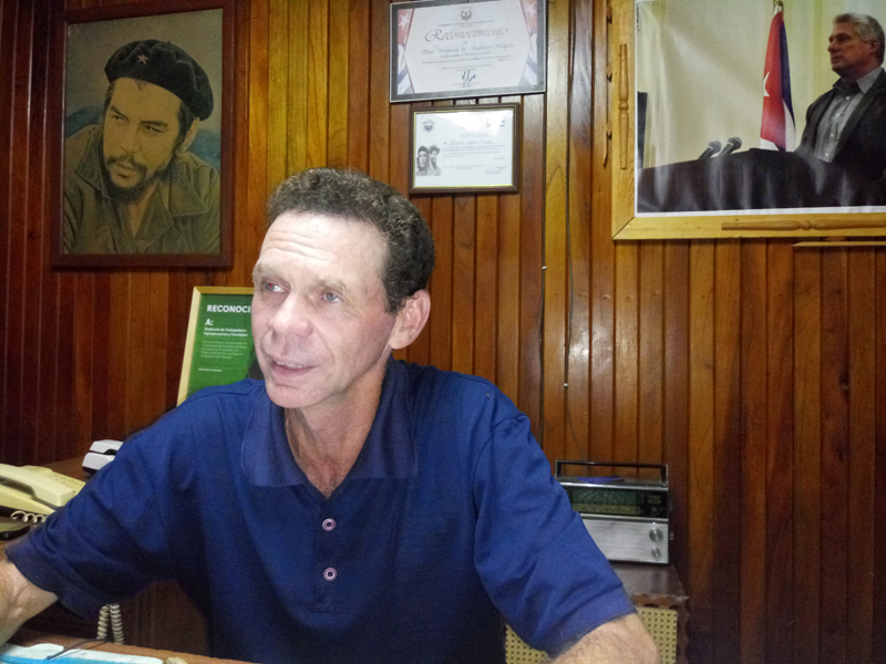 Leonardo Aguilera González, secretario general del Buró Provincial del Sindicato de Trabajadores Agropecuarios, Forestales y Tabacaleros. Foto: Flabio Gutiérrez Delgado Agropecuario