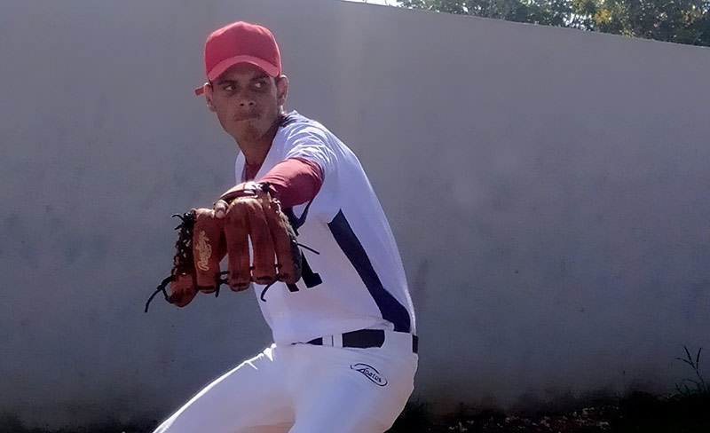 Jorge Luis Mansolo (pìtcher). Fotos: Lusimí González Béisbol cambios Mansolo