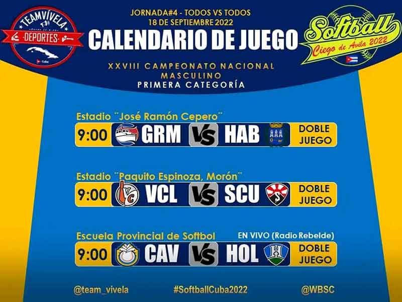 softbolistas campeonato nacional jornada4