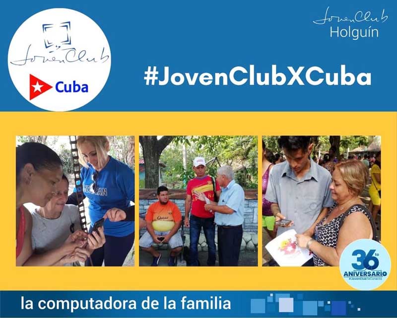 La campaña JovenClubXCuba se extenderá por todo el país hasta finales de año. Fotos: Cortesía de Maureen Morejón Guío joven Foto 1