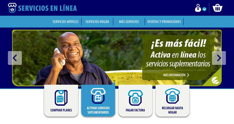 ETECSA servicios linea